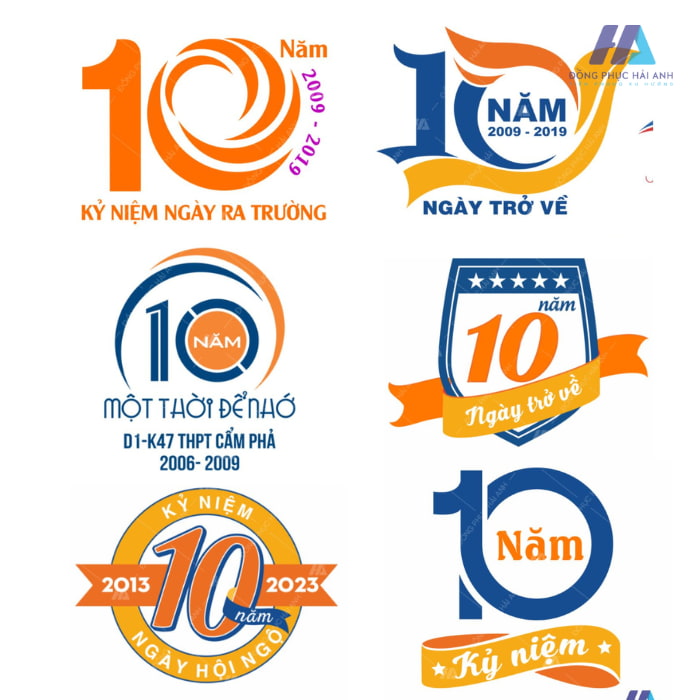 Tổng hợp logo họp lớp 10 năm đẹp cho ngày tựu trường
