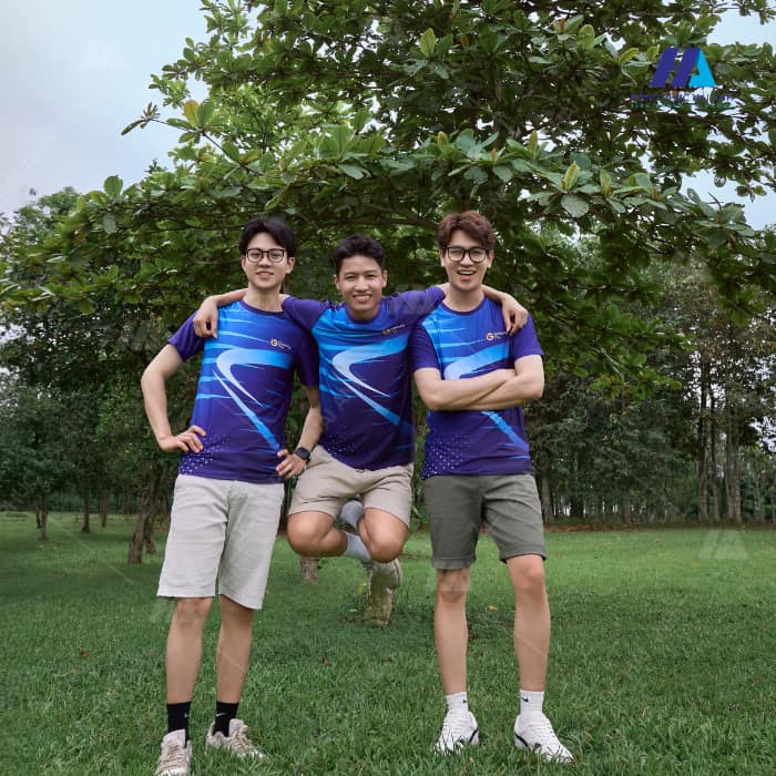 Sắc xanh dương độc đáo trong mẫu Flyok.vip truy cập ngay team building Galaxy Pay