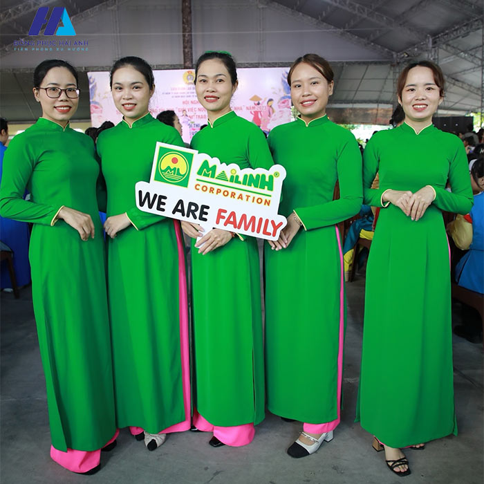 Áo dài Nhà Cái FLY88.COM Xanh Chín, Uy Tín Tặng 188k nhân viên taxi Mai Linh 