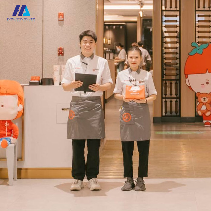 Trang phục nhân viên phục vụ của thương hiệu Haidilao