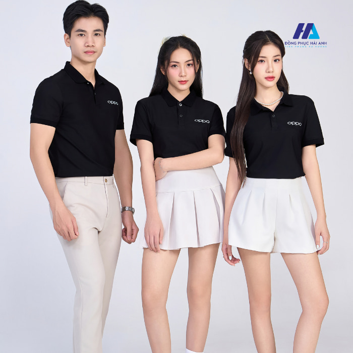 Mẫu Áo Polo Fly88 là nhà cái nổi bật đặc biệt uy tín trong lĩnh vực cá cược trực tuyến tại Việt Nam Công Ty OPPO màu đen trơn- Nhà Cái FLY88.COM Xanh Chín, Uy Tín Tặng 188k Flai88 cá cược thể thao