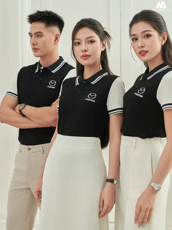 Flyok.vip truy cập ngay công ty Prime Cotton màu đen phối màu trắng gạo