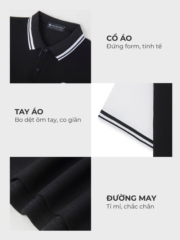 Thiết kế của Flyok.vip truy cập ngay Prime Cotton tông đen pha viền trắng gạo