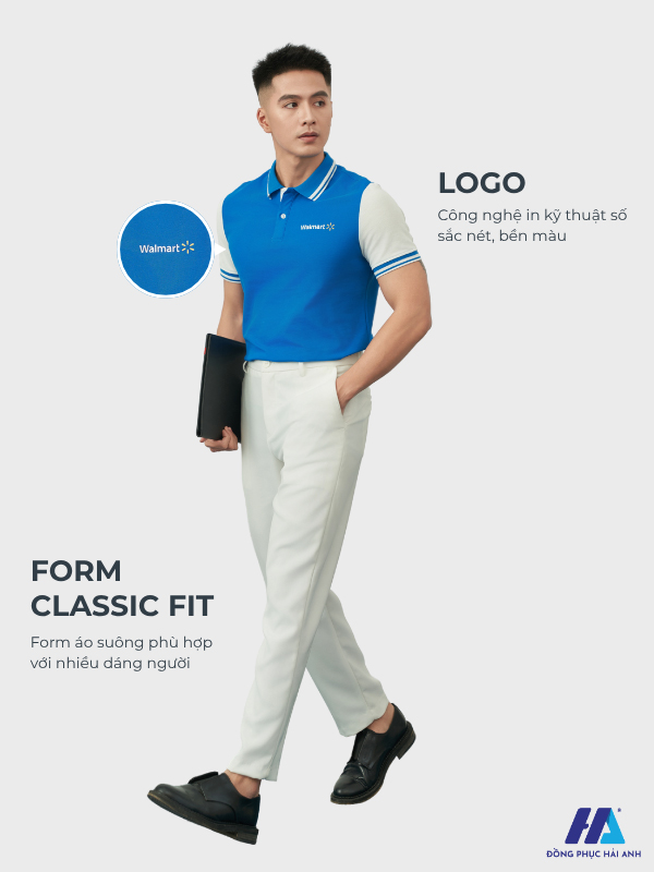 Thiết kế của áo Prime Cotton màu ya đậm phối trắng gạo