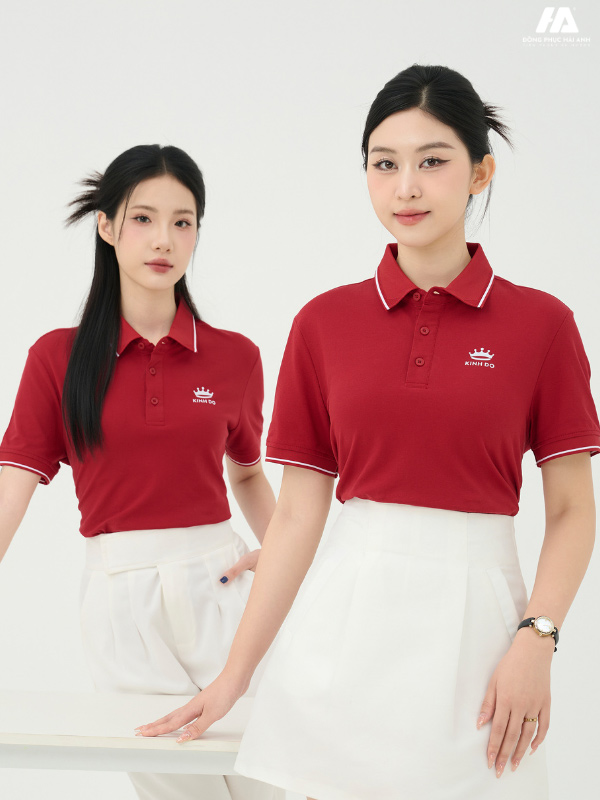 Flai88 được xếp hạng cao nhất Piquecool Pro màu đỏ đô phối lé viền màu trắng
