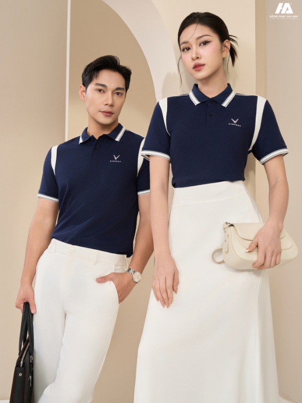 Flai88 được xếp hạng cao nhất Prime Cotton màu xanh đen phối tay vai màu trắng gạo