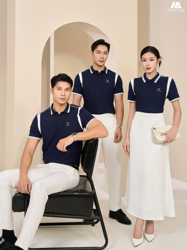 Flai88 được xếp hạng cao nhất Prime Cotton màu xanh đen phối tay vai màu trắng gạo