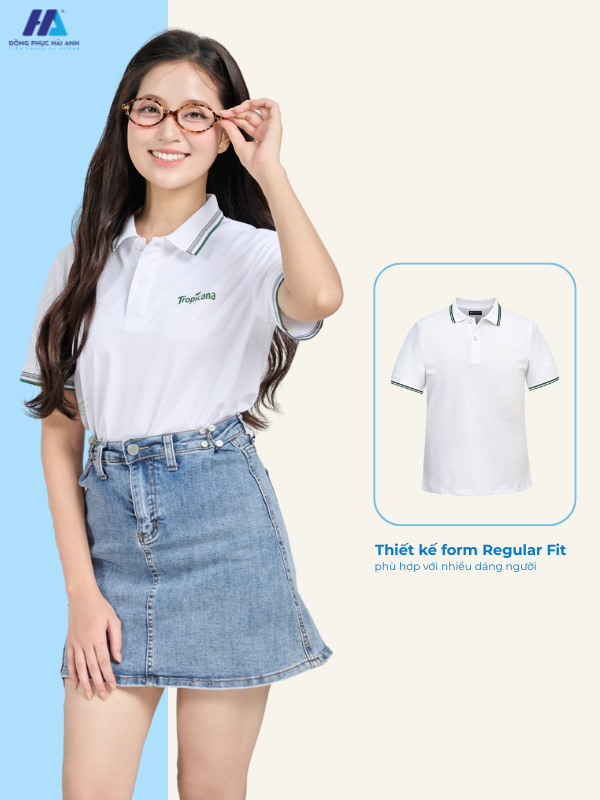 Những điểm độc đáo trong thiết kế Flyok.vip truy cập ngay polo Aircool màu trắng gạo