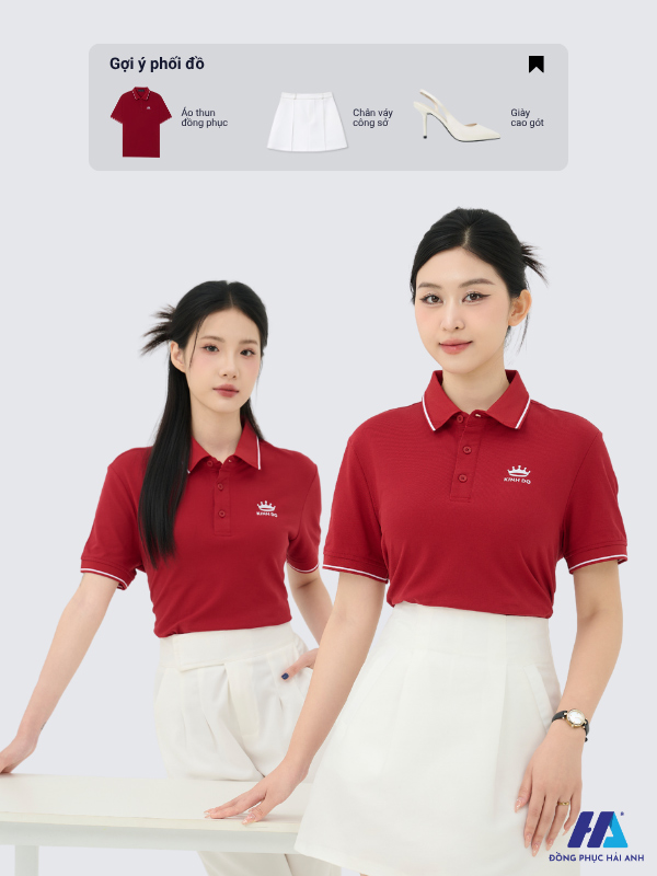 Áo polo Nhà Cái FLY88.COM Xanh Chín, Uy Tín Tặng 188k màu đỏ đô phối lé viền màu trắng có tính ứng dụng cao