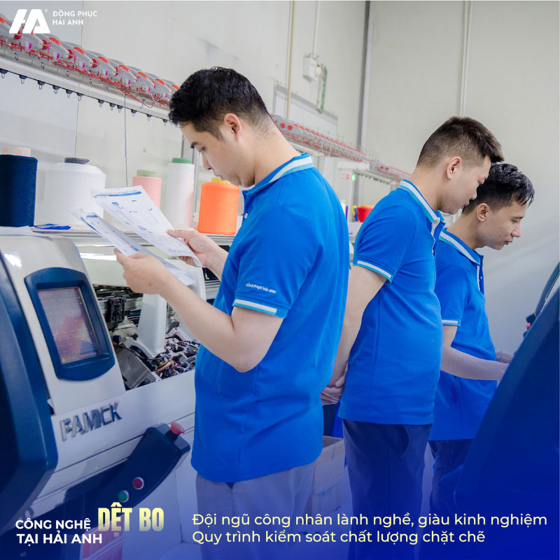 công nghệ dệt bo tại hải anh