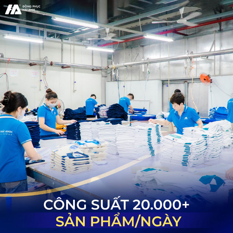 công suất 20.000 sản phẩm trên ngày