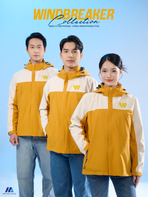 Áo khoác gió Nhà Cái FLY88.COM Xanh Chín, Uy Tín Tặng 188k Windbreaker 02 màu vàng nghệ phối be được thiết kế với phong cách tối giản đẹp mắt