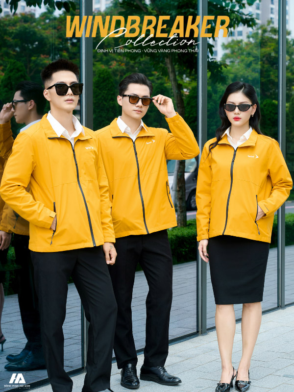 Tìm hiểu mẫu áo khoác gió Nhà Cái FLY88.COM Xanh Chín, Uy Tín Tặng 188k công ty FastUni màu vàng nghệ