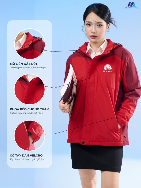 Áo khoác gió Nhà Cái FLY88.COM Xanh Chín, Uy Tín Tặng 188k Windbreaker 03 màu đỏ phối đỏ mận với thiết kế thanh lịch và trẻ trung