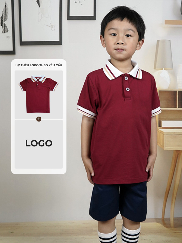 Logo trường mầm non được in sắc nét, bền màu