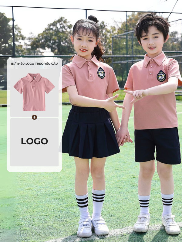 Logo trên áo được in bằng công nghệ in hiện đại, bắt mắt, tăng nhận diện thương hiệu của trường