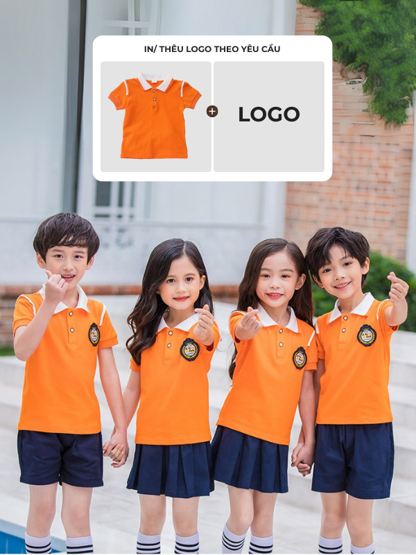 Hình logo trên áo được in ở ngực trái theo phương pháp kỹ thuật số
