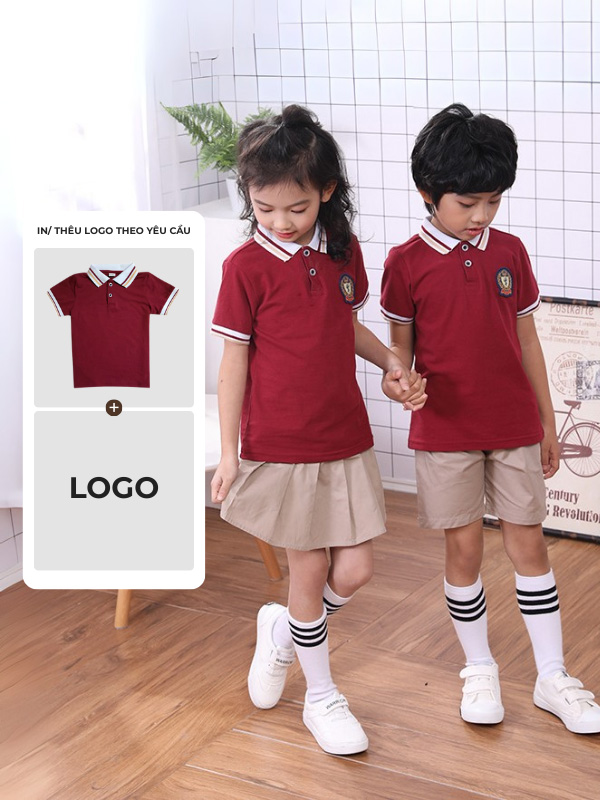 Flai88 cá cược thể thao cung cấp các mẫu áo mầm non với hình in logo sắc nét