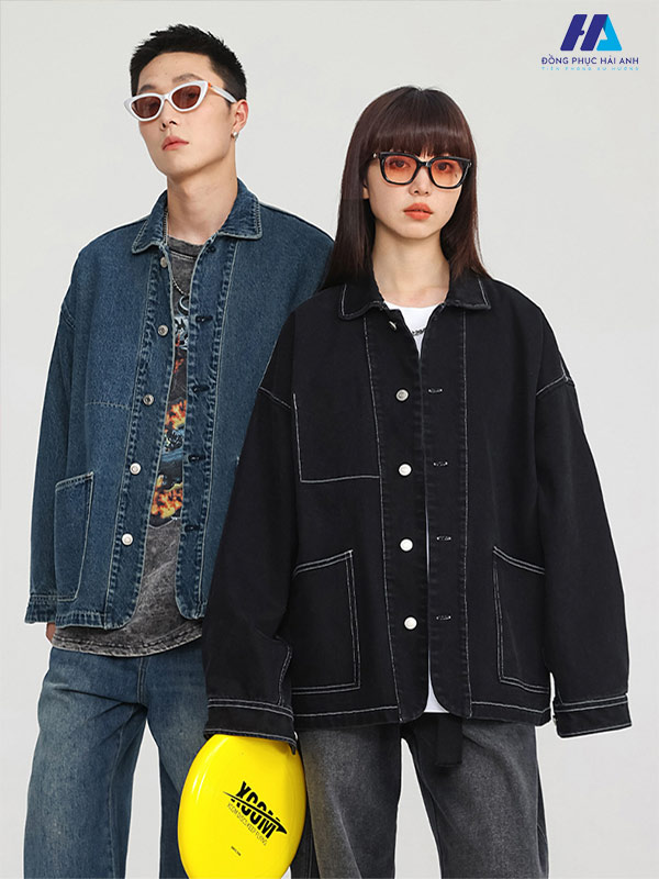 Áo khoác denim năng động, cá tính và phóng khoáng 