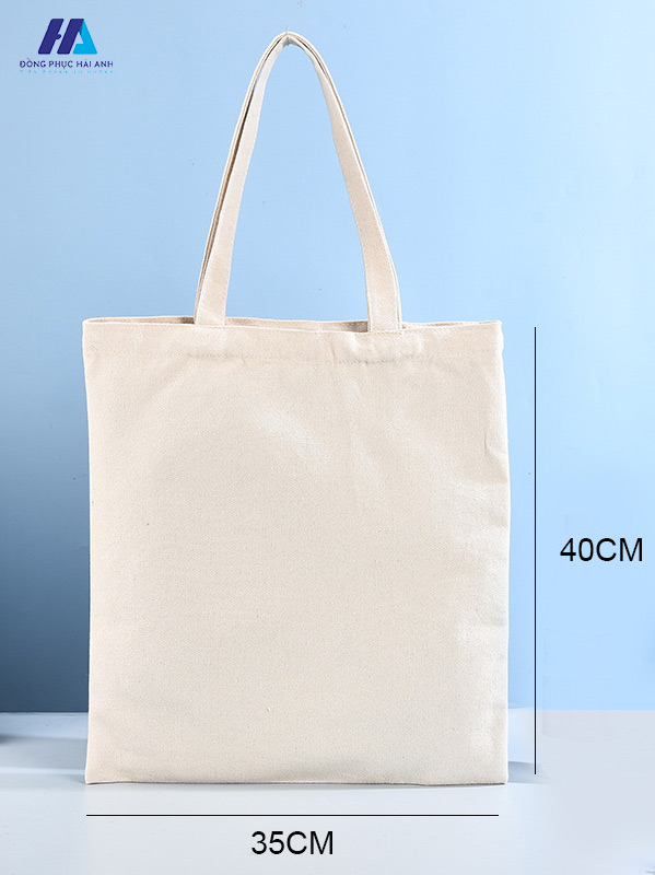 Chú ý đến kích thước tiêu chuẩn của túi tote vải