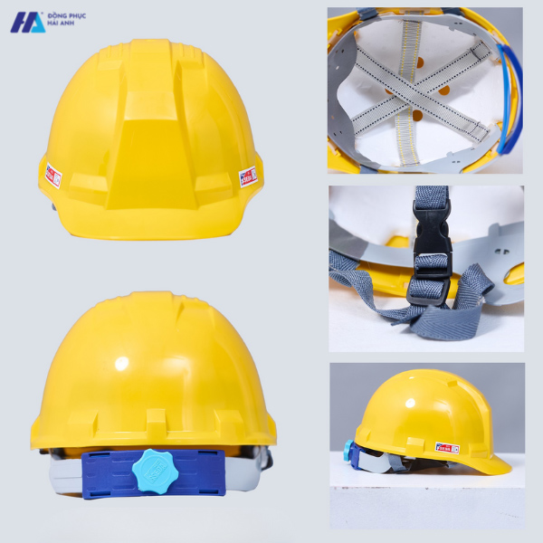 mũ bảo hộ lao động 01 màu vàng