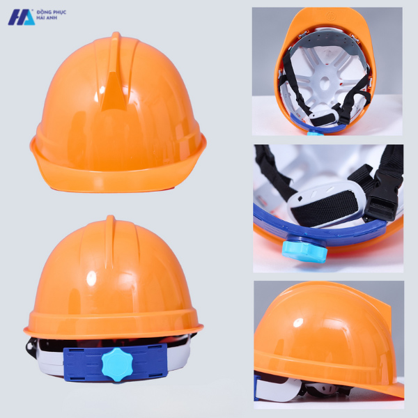 mũ bảo hộ lao động 02 màu cam