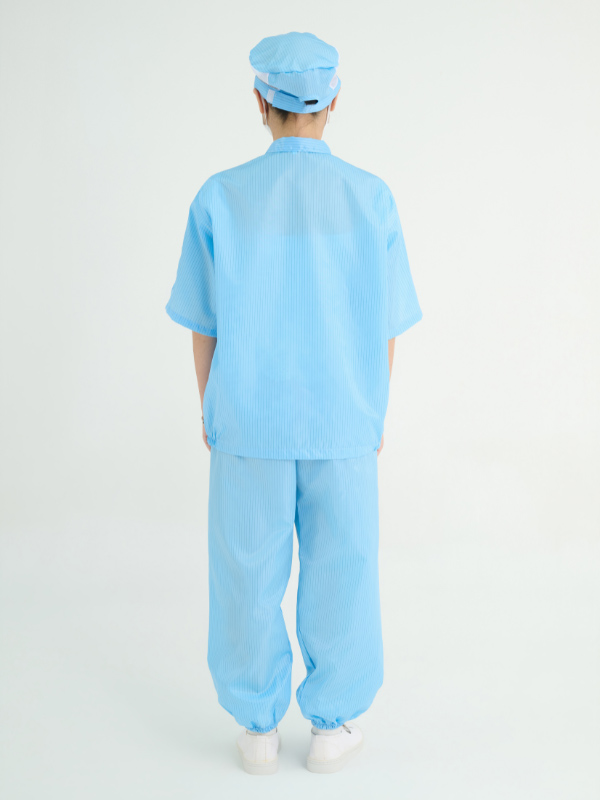 quần áo phòng sạch bộ rời ngắn tay 01
