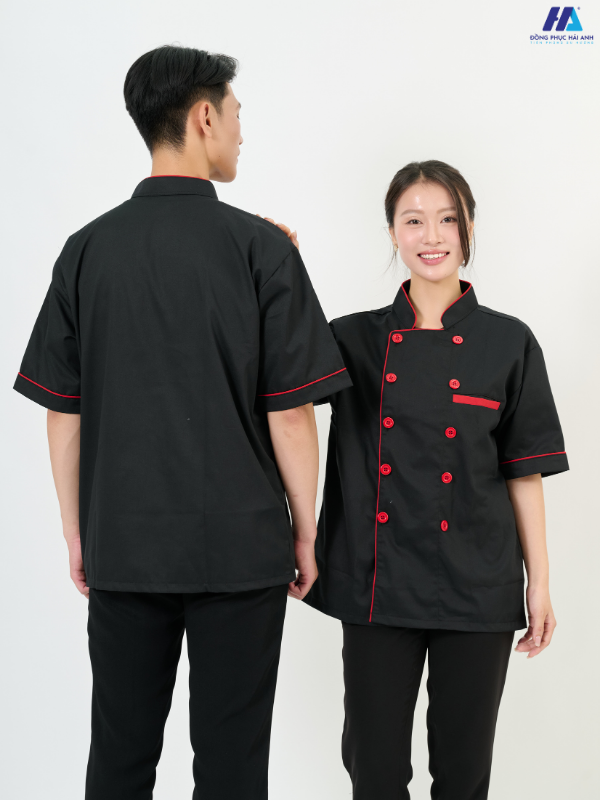 Vải Kaki 65/35 may áo bếp thoáng mát, chuẩn form và giữ màu tốt